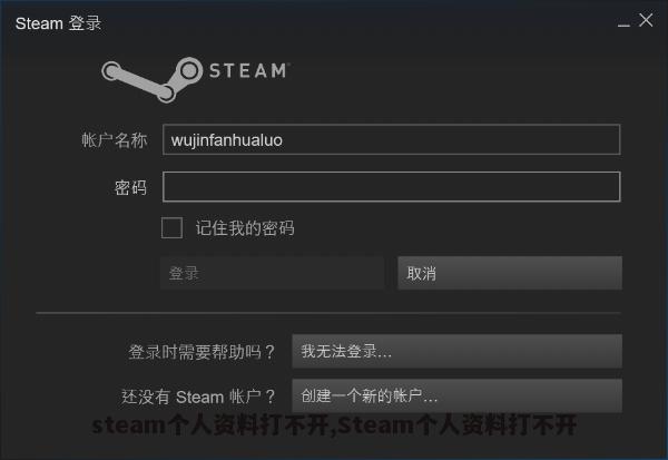 steam个人资料打不开,Steam个人资料打不开